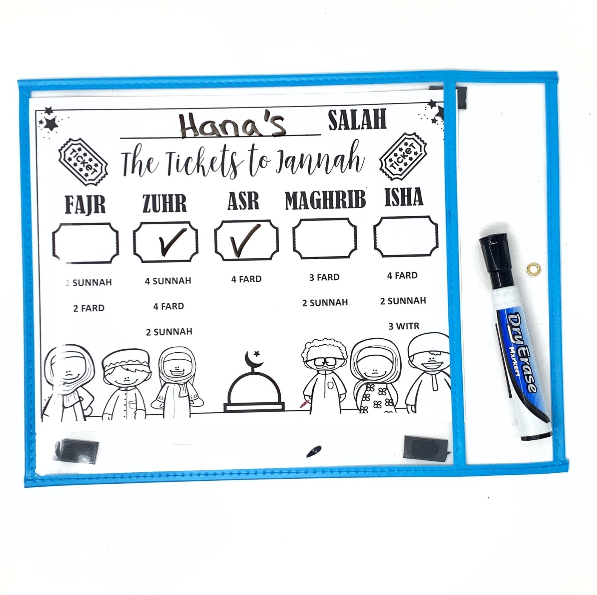 How Kids Can Learn To Love Salah Time + FREE EDITABLE SALAH CHART - TC Creative Co.