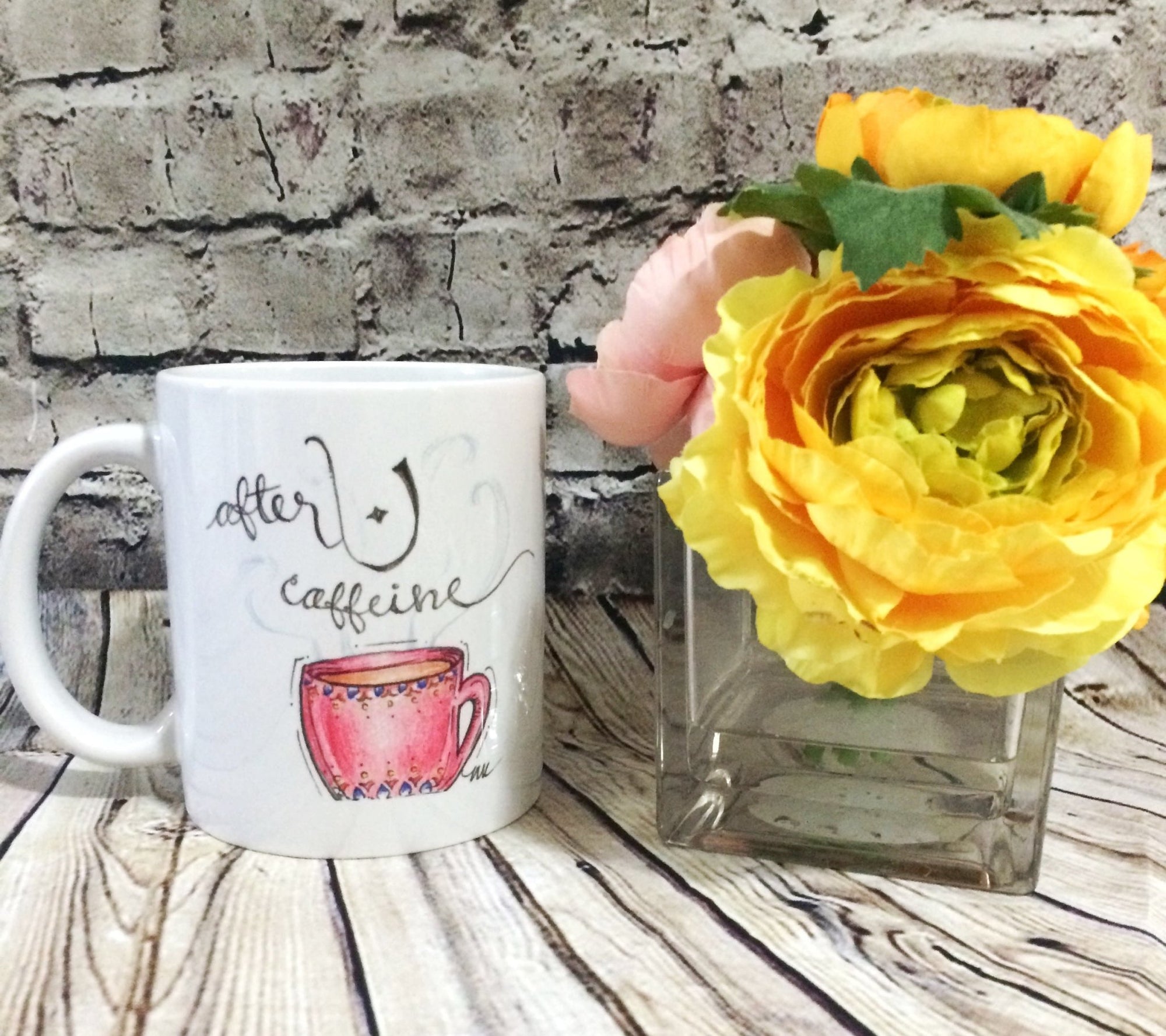 Afternoon Caffeine Arabic Mug - TC Creative Co.