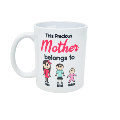 Family Members Mug - This Mom Belongs To... - TC Creative Co.