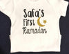 First Ramadan with name baby bodysuit - TC Creative Co.