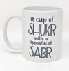 Islamic Mug, A cup of Shukr with a Spoon Full of Sabr - TC Creative Co.