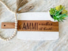 Muslim Mom Gift, Ammi Makes it Best, Marble and Acacia Wood Cheese Serving Board - TC Creative Co.