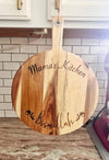 Round Acacia Wood Personalized Serving Board - TC Creative Co.